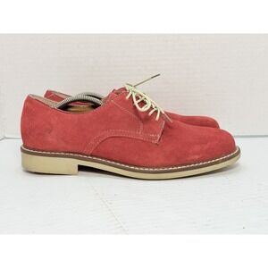G.H. Bass Buckingham Red Suede Oxford Shoes Men's 10.5D Casual Derby
